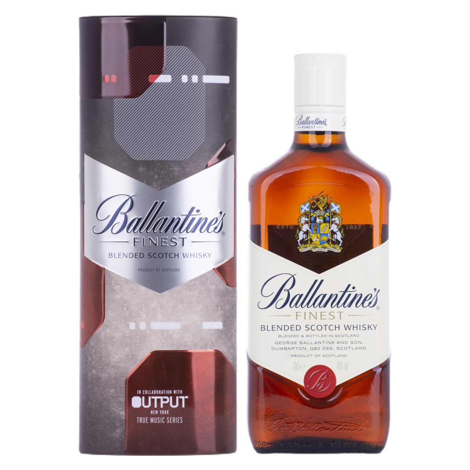 Ballantine S Finest Blended Scotch Whisky 40 Vol 0 7l In Tinbox